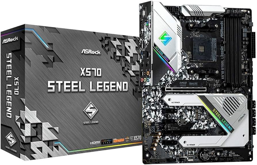 Amazon.com: ASRock AM4/X570 Steel Legend/4DDR4/HDMI/DP/R45