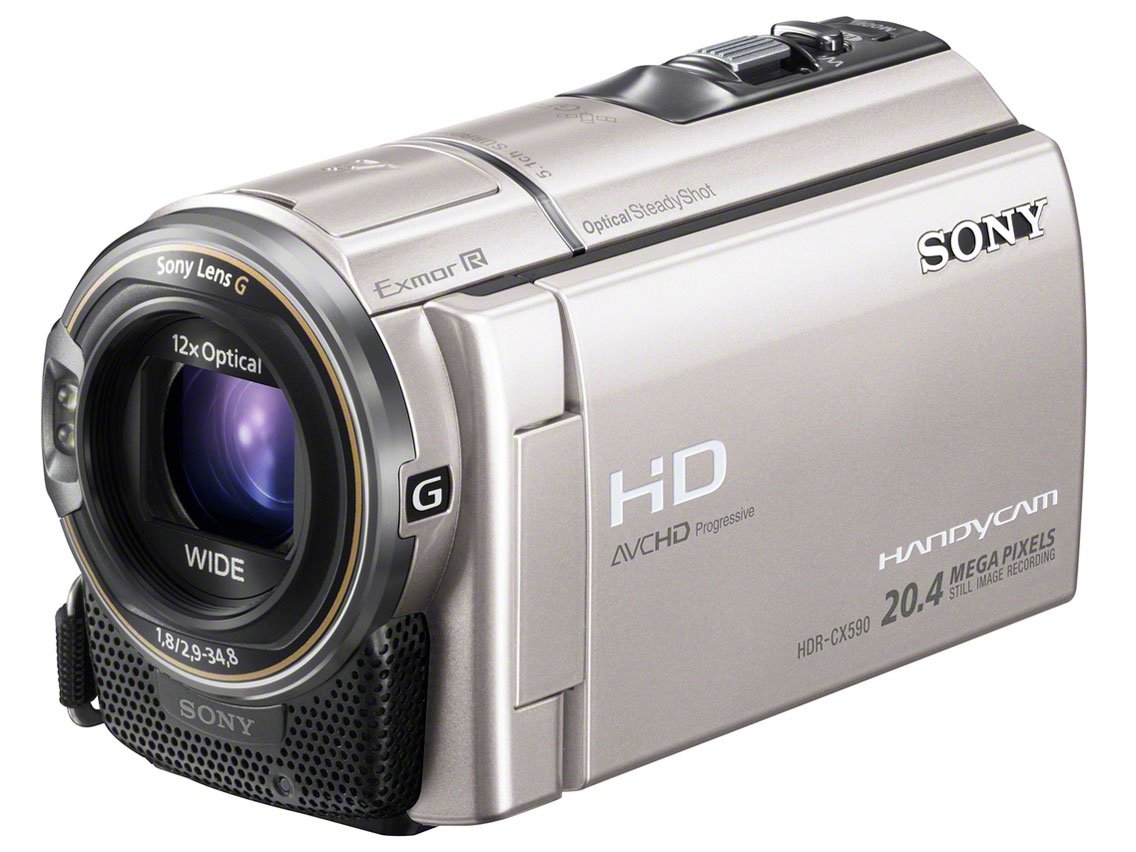 Amazon | SONY HDビデオカメラ Handycam HDR-CX590V シャンパン