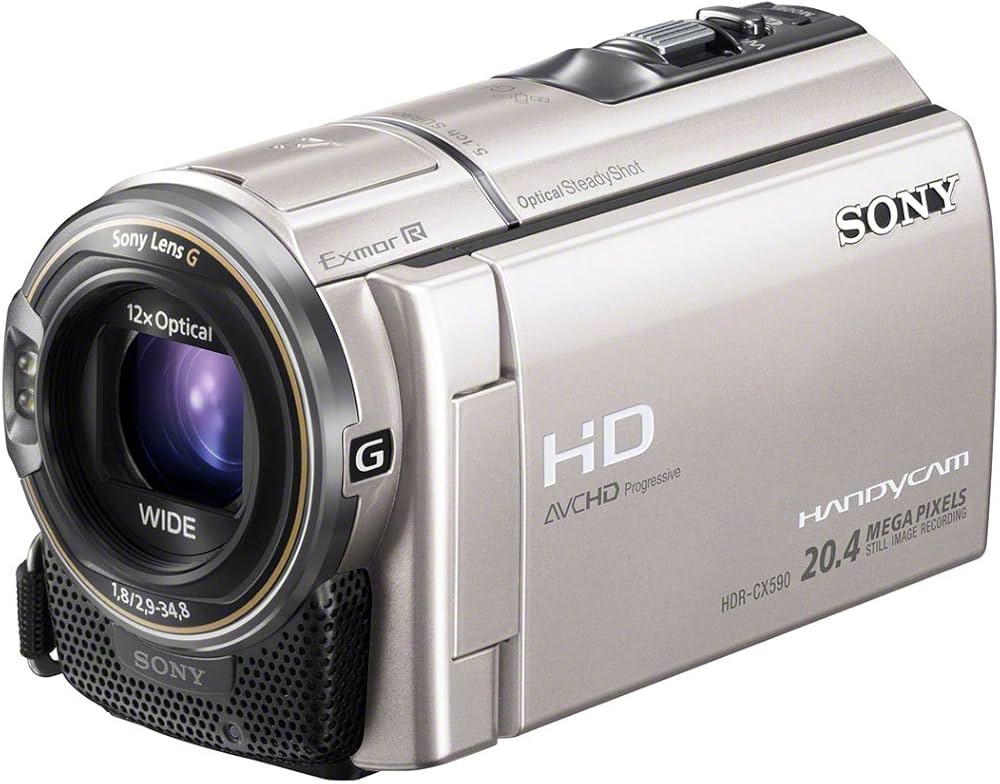 Amazon | SONY HDビデオカメラ Handycam HDR-CX590V シャンパン