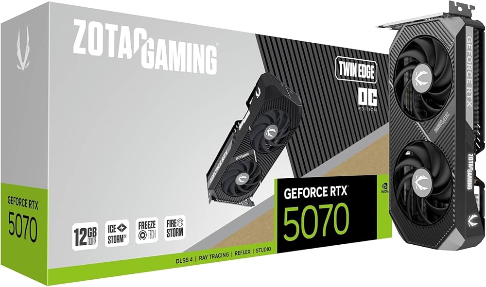 Amazon | ZOTAC GAMING GeForce RTX 5070 Twin Edge OC 12GB GDDR7