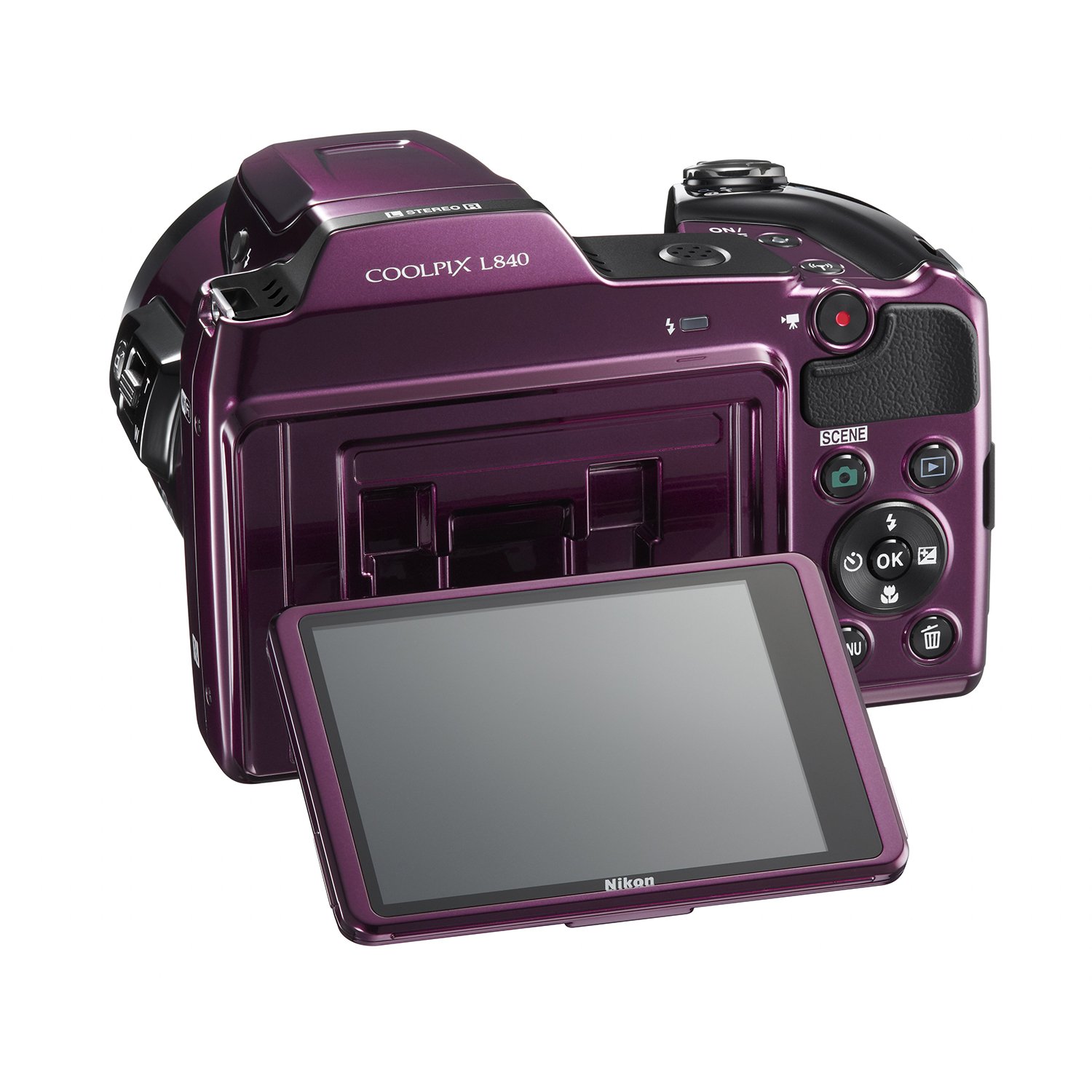 Amazon.com : Nikon Coolpix l840 38X Wide Optical Zoom (Color Plum