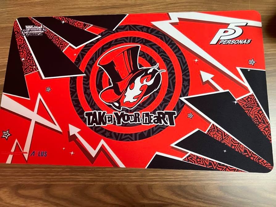 Amazon.co.jp: ペルソナ5 P5 海外 心の怪盗団 ロゴ プレイマット : ホビー
