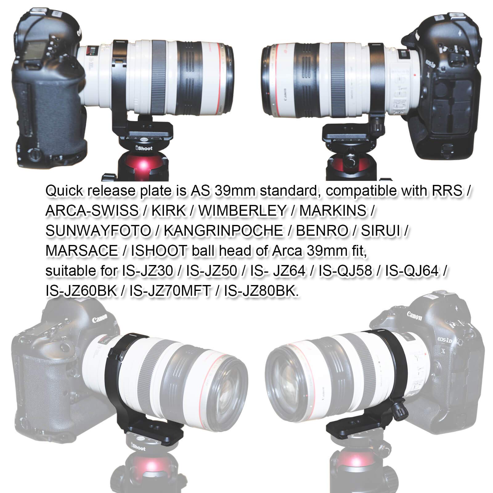 Amazon | iShoot カメラリング式三脚座, for キヤノンCanon EF 70