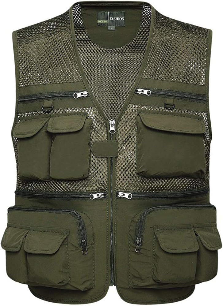 Lentta Men's Fishing Vest Summer Outdoor Lightweight Work Photo
