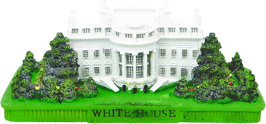 Amazon.co.jp: ホワイトハウスのポリレプリカ、スモール、ワシントンDC