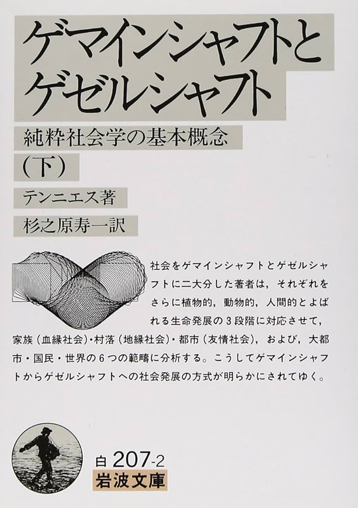 ゲマインシャフトとゲゼルシャフト 下―純粋社会学の基本概念 (岩波文庫