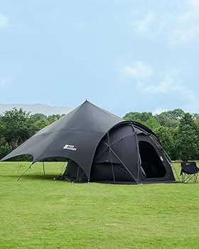 Amazon | MOBI GARDEN タープアーチ型 10-20人用 大型タープ テントと
