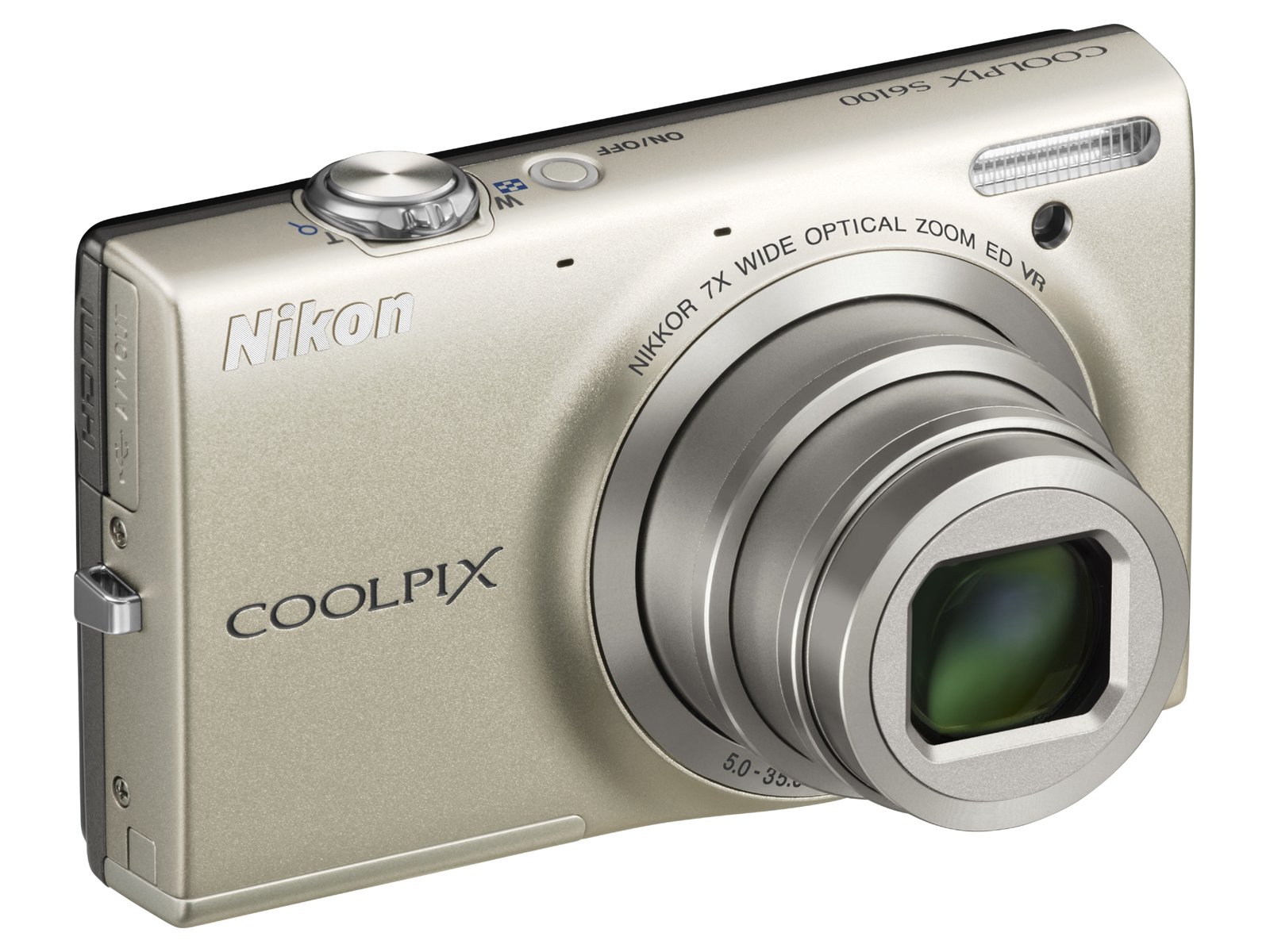 Amazon.co.jp: Nikon COOLPIX S6100 Digital Camera Champagne Silver