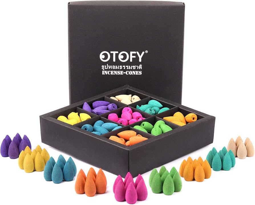 Amazon.com: OTOFY Backflow Incense Cones 180 Pcs of 100% Natural