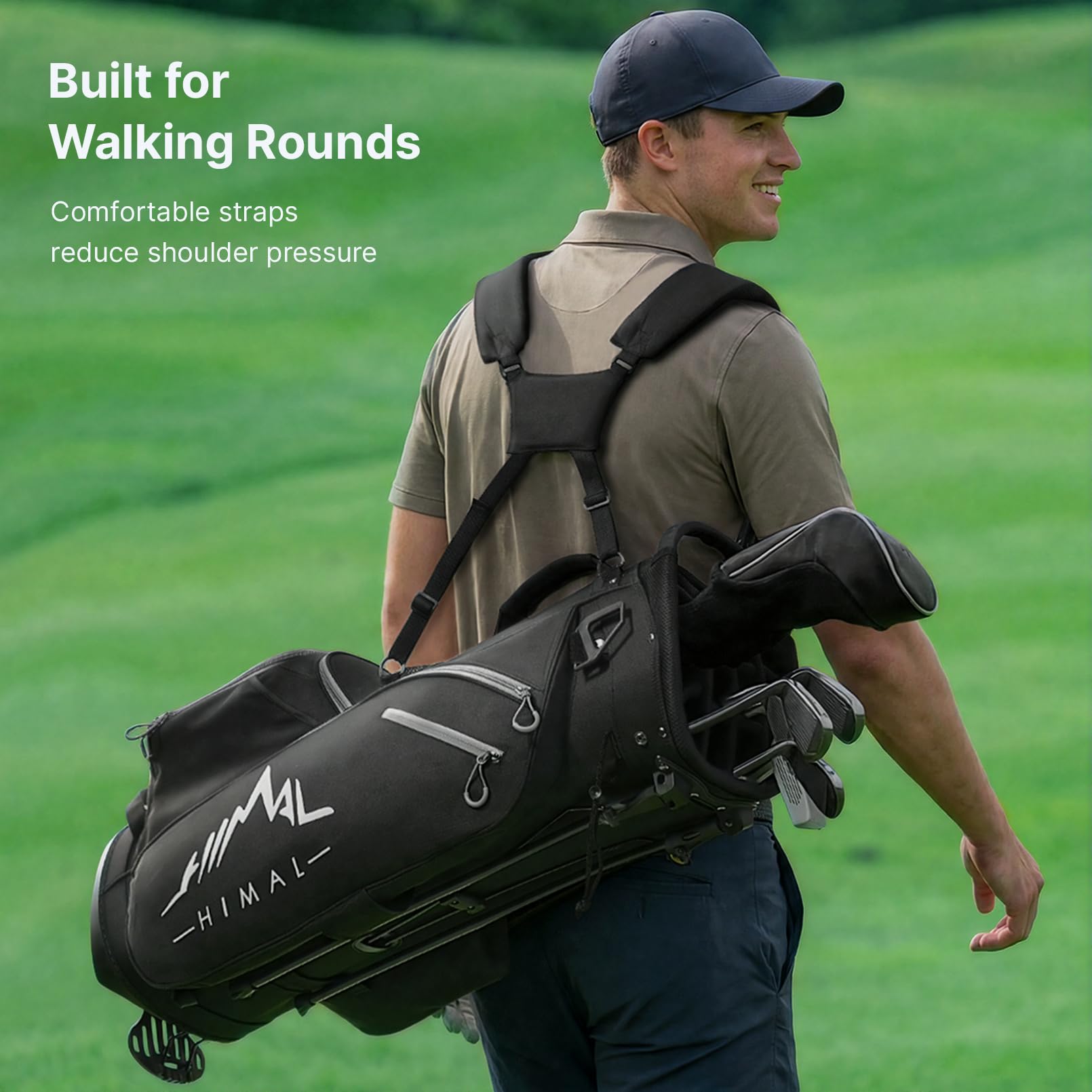 Amazon | GoHimal(ゴーヒマル) 14ウェイゴルフスタンドバッグ メンズ