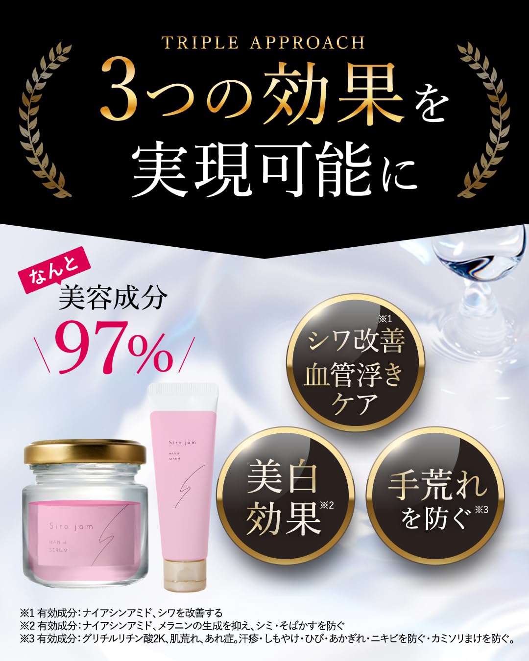 Amazon.co.jp: 【年齢が出やすい手元ケア】 HAN.d Siro jam シロジャム