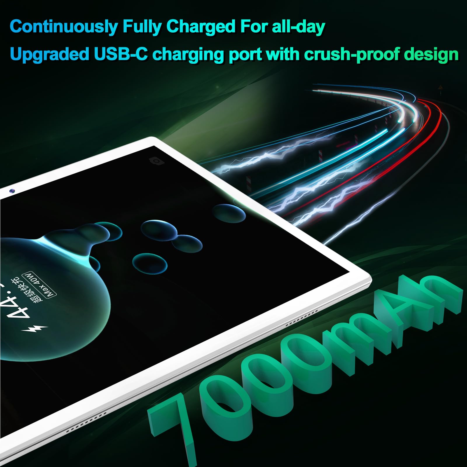 Amazon.com : KADYBE 2024 Tablet 10 inch Android Tablets, Latest