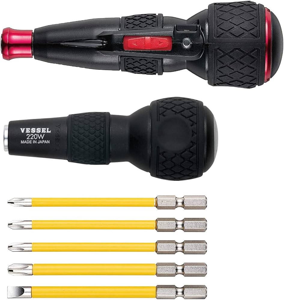 Amazon | ベッセル(VESSEL) 電動 ボールグリップ ドライバー ビット5本