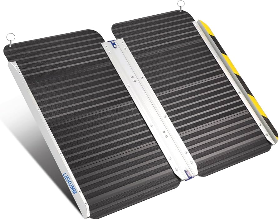 Amazon.co.jp: LIEKUMM 車椅子 スロープ 長さ61cm 幅広73cm 段差