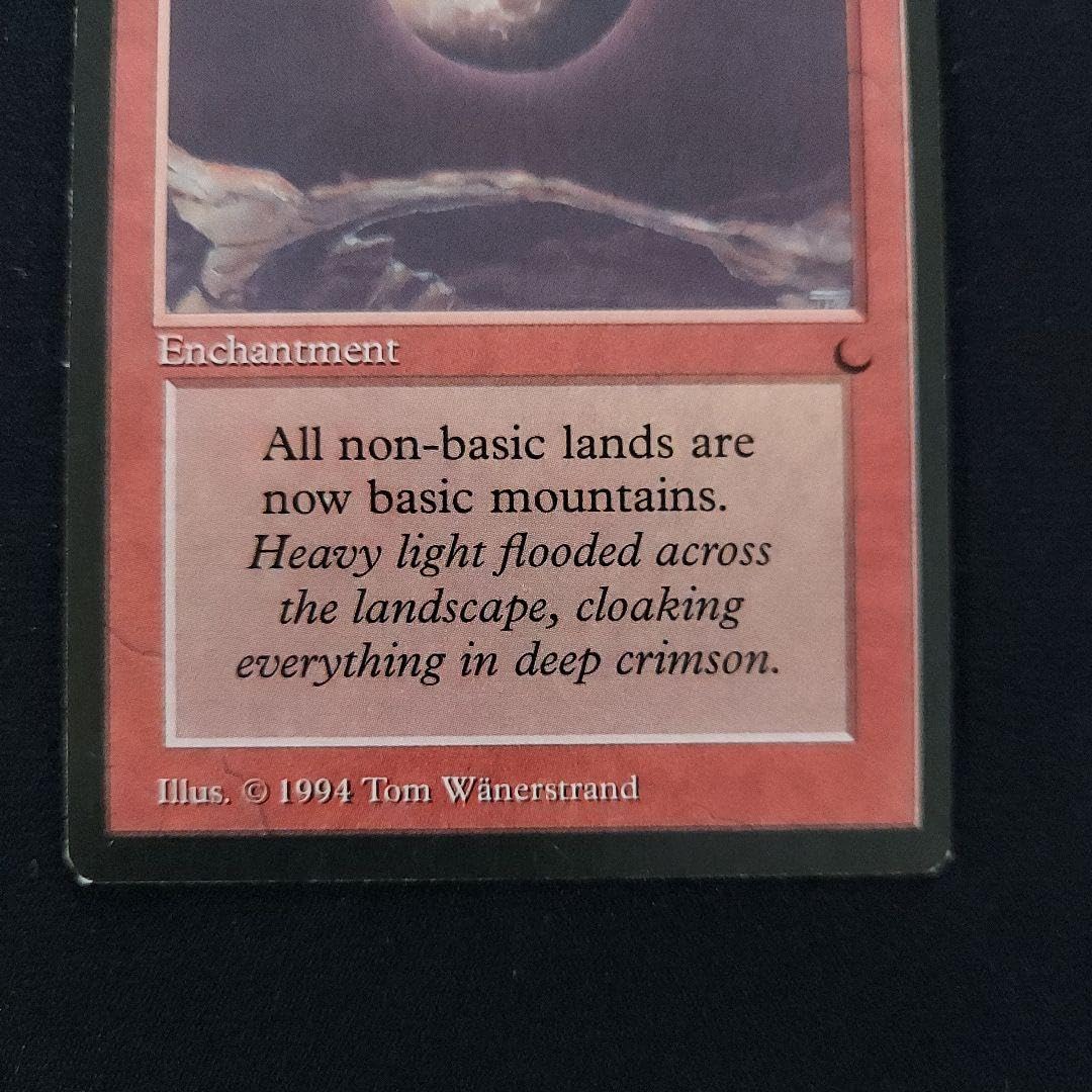 MTGザ・ダーク英語版黒枠血染めの月Blood Moon