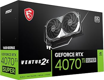 Amazon.com: MSI RTX 4070TI Super 16G Ventus 2X OC : Electronics