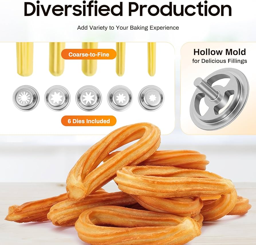 Amazon | 業務用チュロスメーカー 5L ステンレススチール 手動スペイン