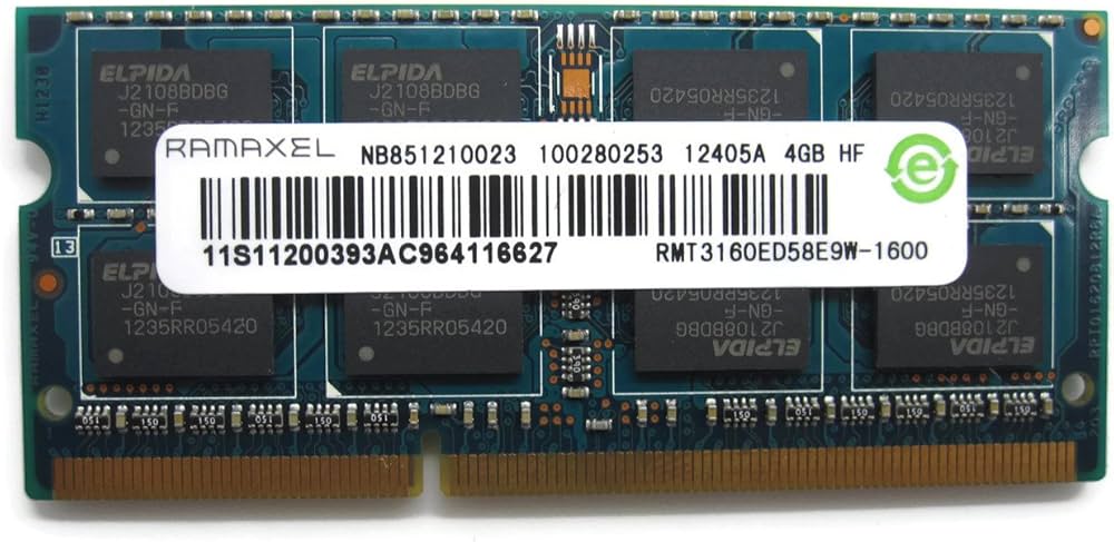 Amazon.co.jp: Ramaxel 4GB Ddr3 Pc3-12800s 1600mhz ノートパソコン