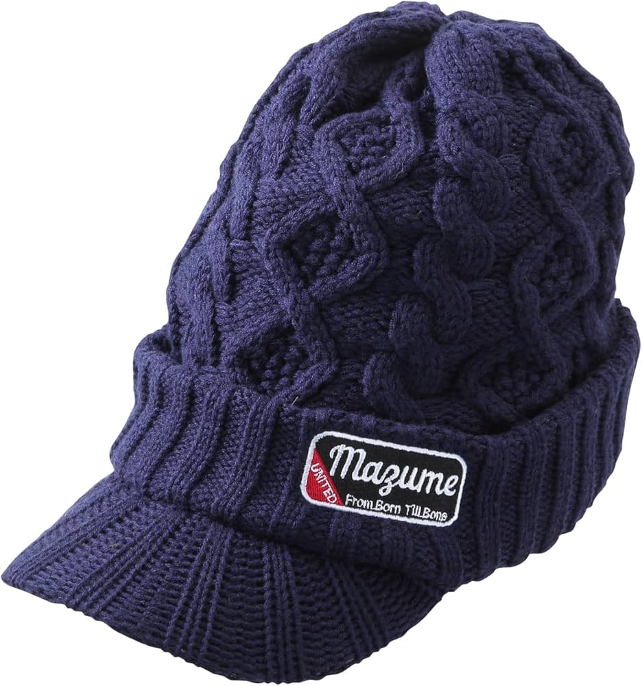 Amazon.co.jp: マズメ(Mazume) ニットキャップ(ツバ付) MZCP-F744-02