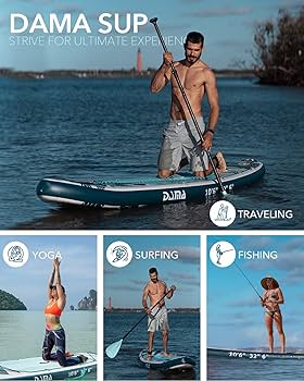 Amazon | DAMA Adventure 10フィート6インチ SUP スタンドアップパドル