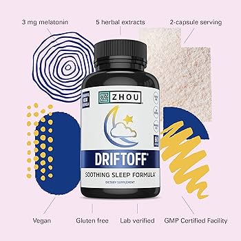 Amazon.com: Zhou Driftoff - Nature Inspired Sleep Aid, Valerian