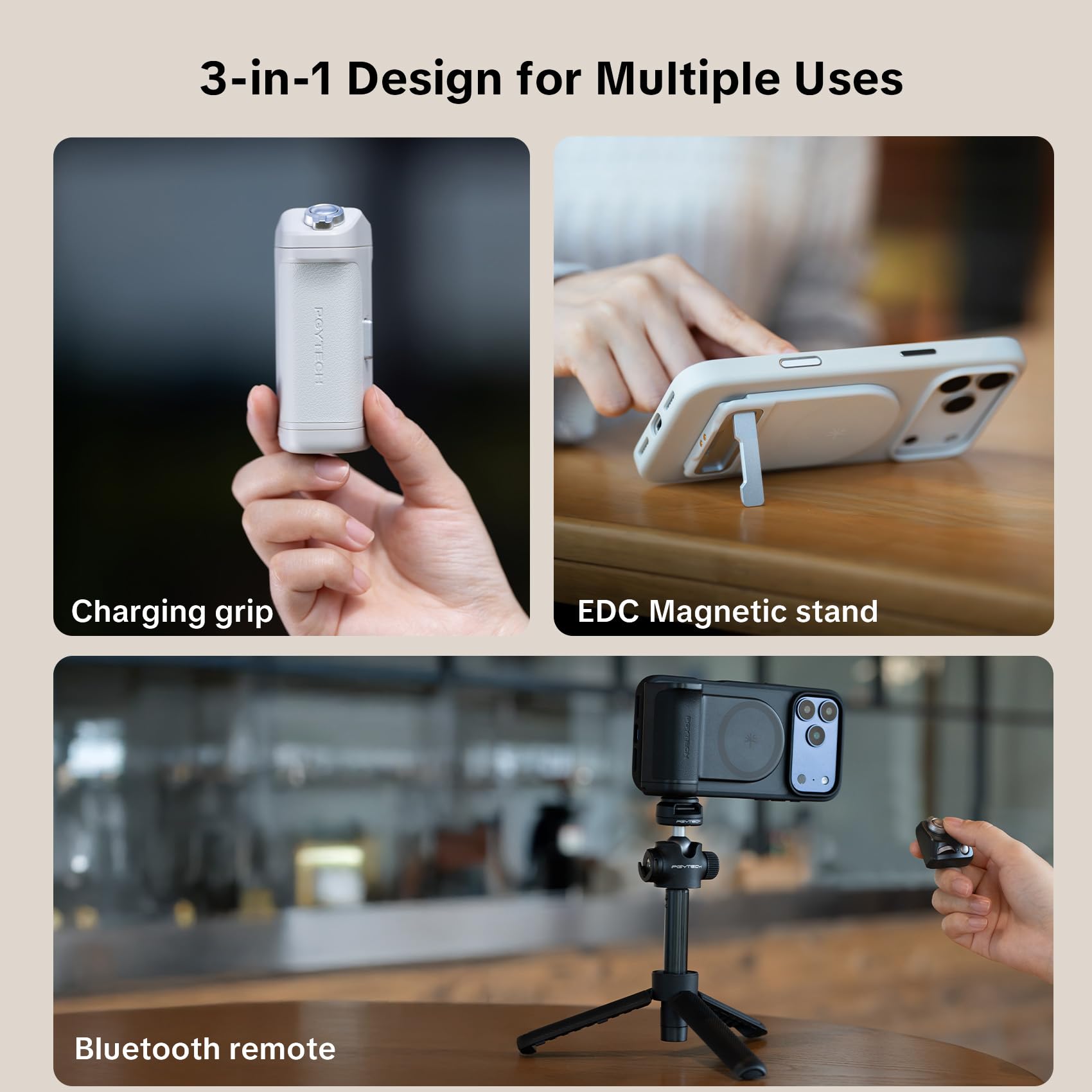 Amazon.com: PGYTECH MagCam Phone Camera Grip with App, Built in