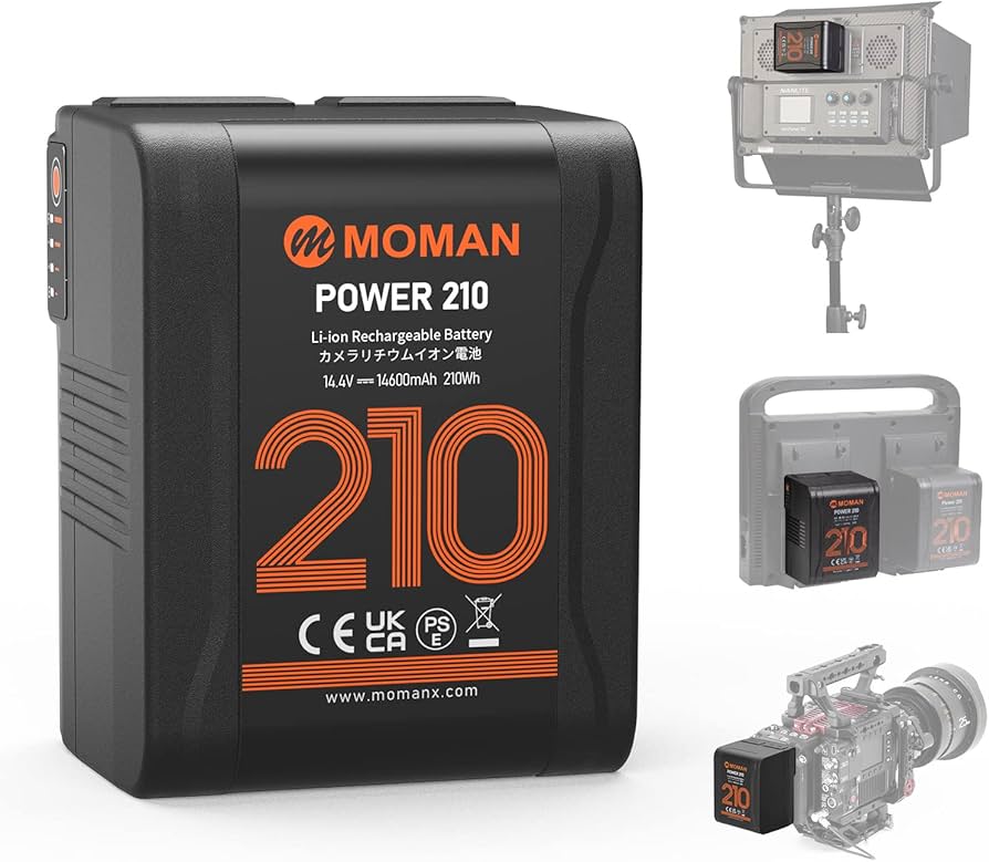 Amazon | Vマウントバッテリー, 14600mAh Moman(モーマン) power 210