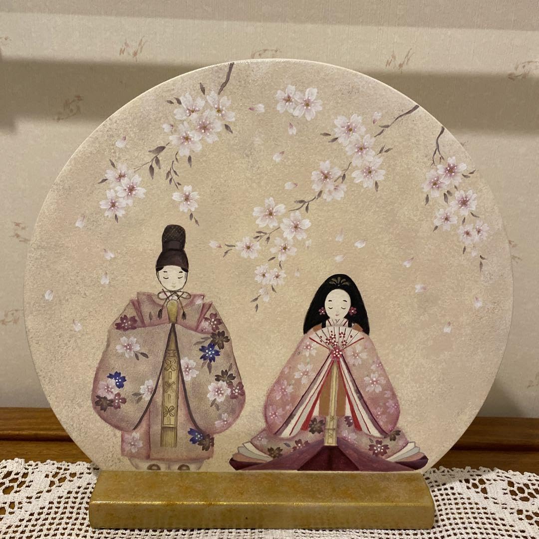 Amazon | トールペイントお雛様飾りスタンド付き | 平飾り | おもちゃ