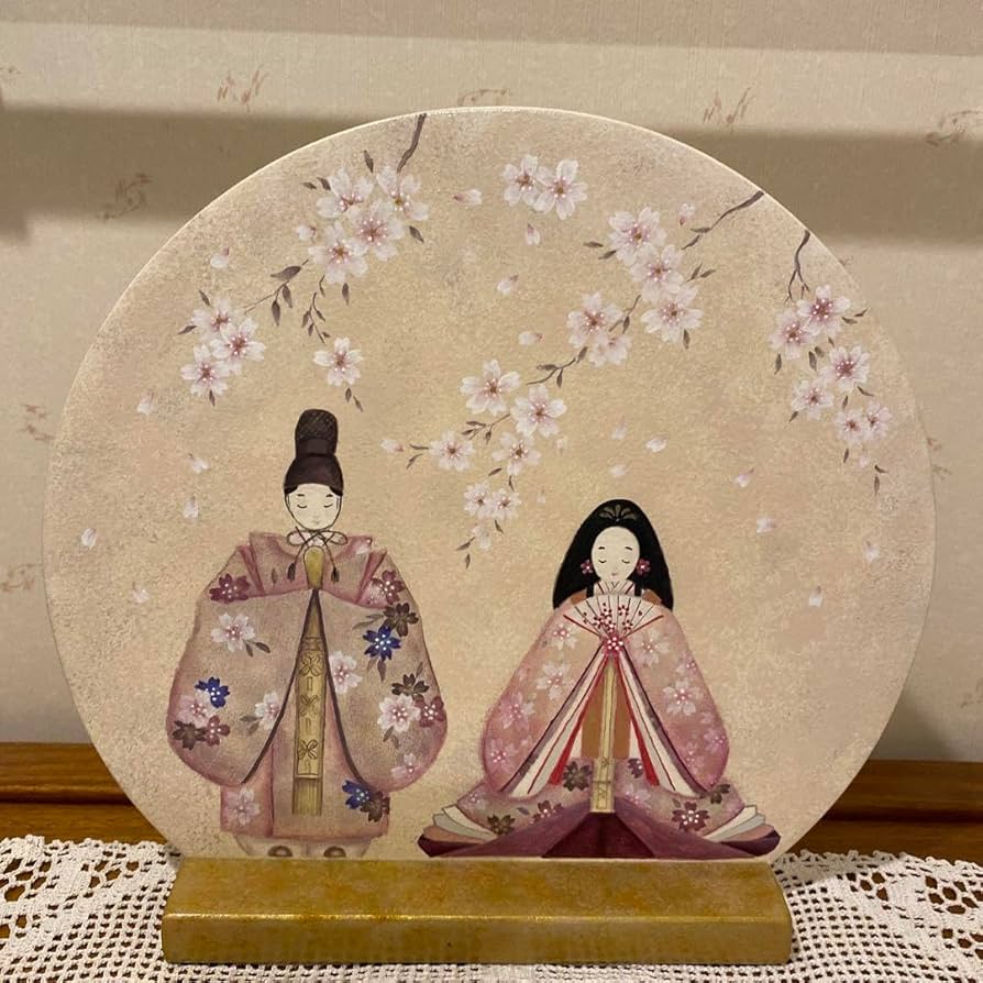 Amazon | トールペイントお雛様飾りスタンド付き | 平飾り | おもちゃ