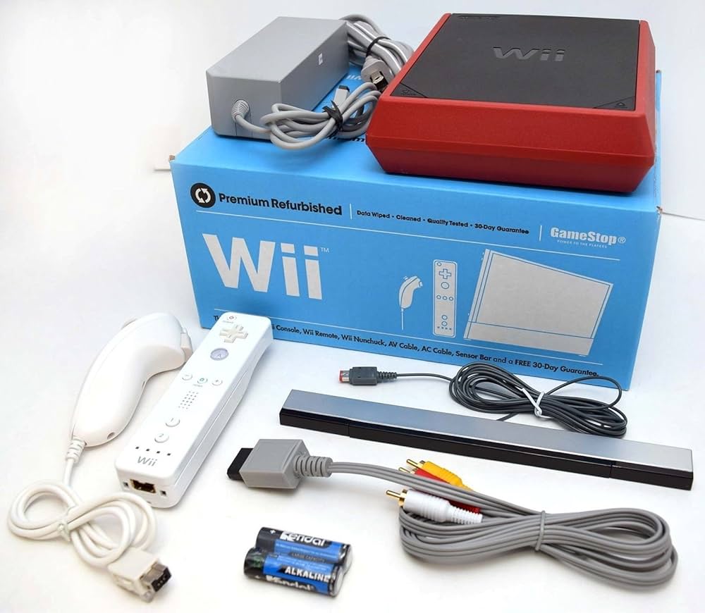 Amazon.com: Nintendo Wii 8GB Mini Red/Black Video Game Console
