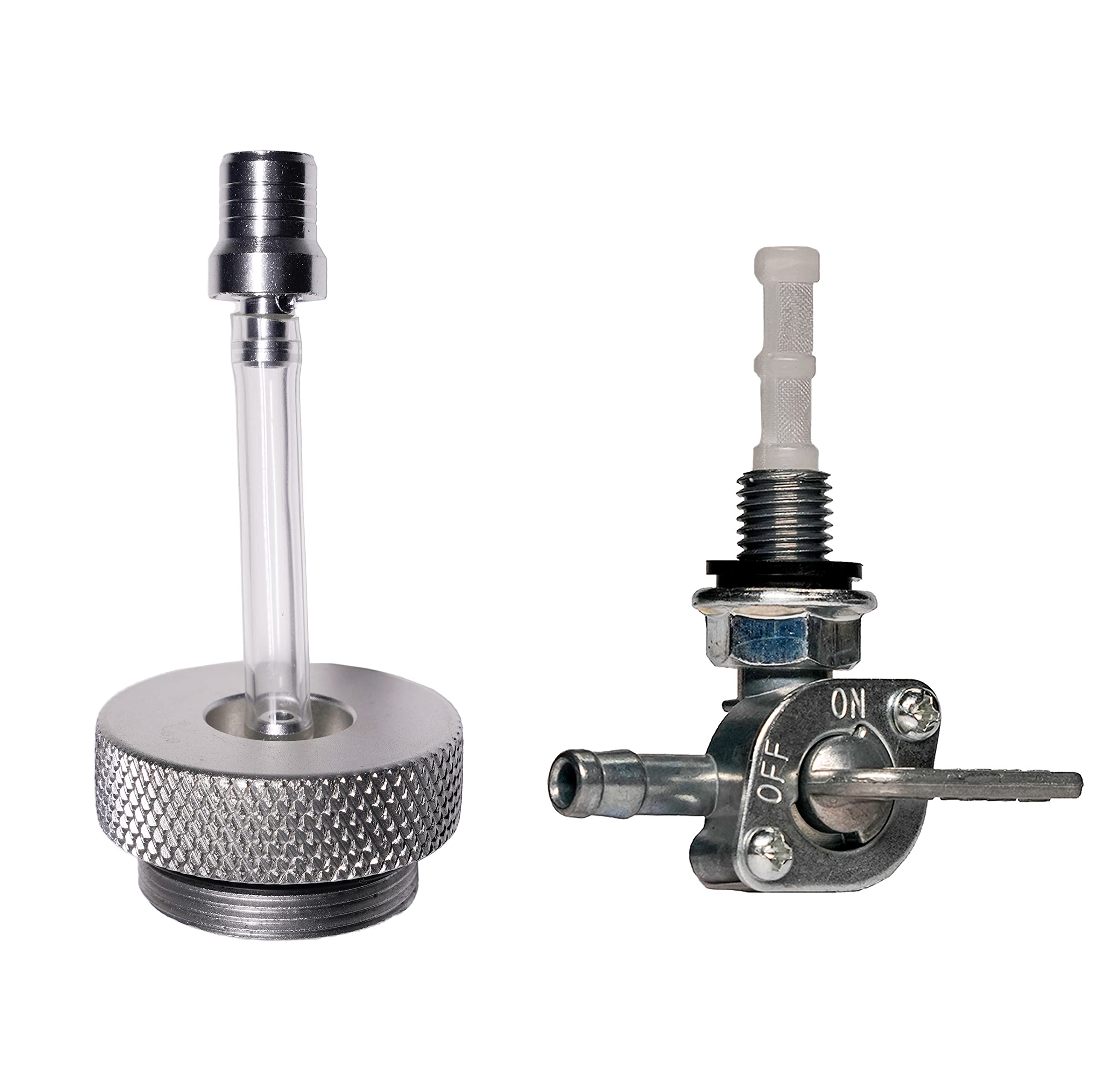 JMCHstore Aluminum Mini bike Gas Fuel Tank Cylinder 4x12'' for