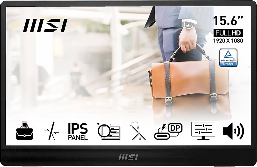 Amazon.com: MSI PRO MP161 E2 Portable Monitor 15.6 Inches Full HD
