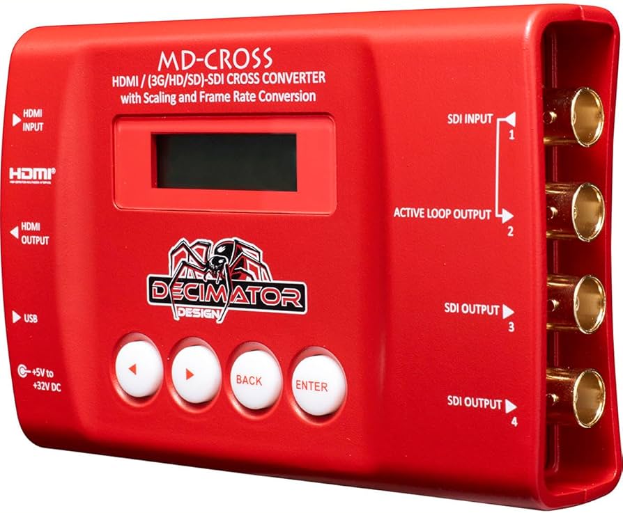 Amazon.com: Decimator MD-Cross Miniature SDI/HDMI Cross Converter