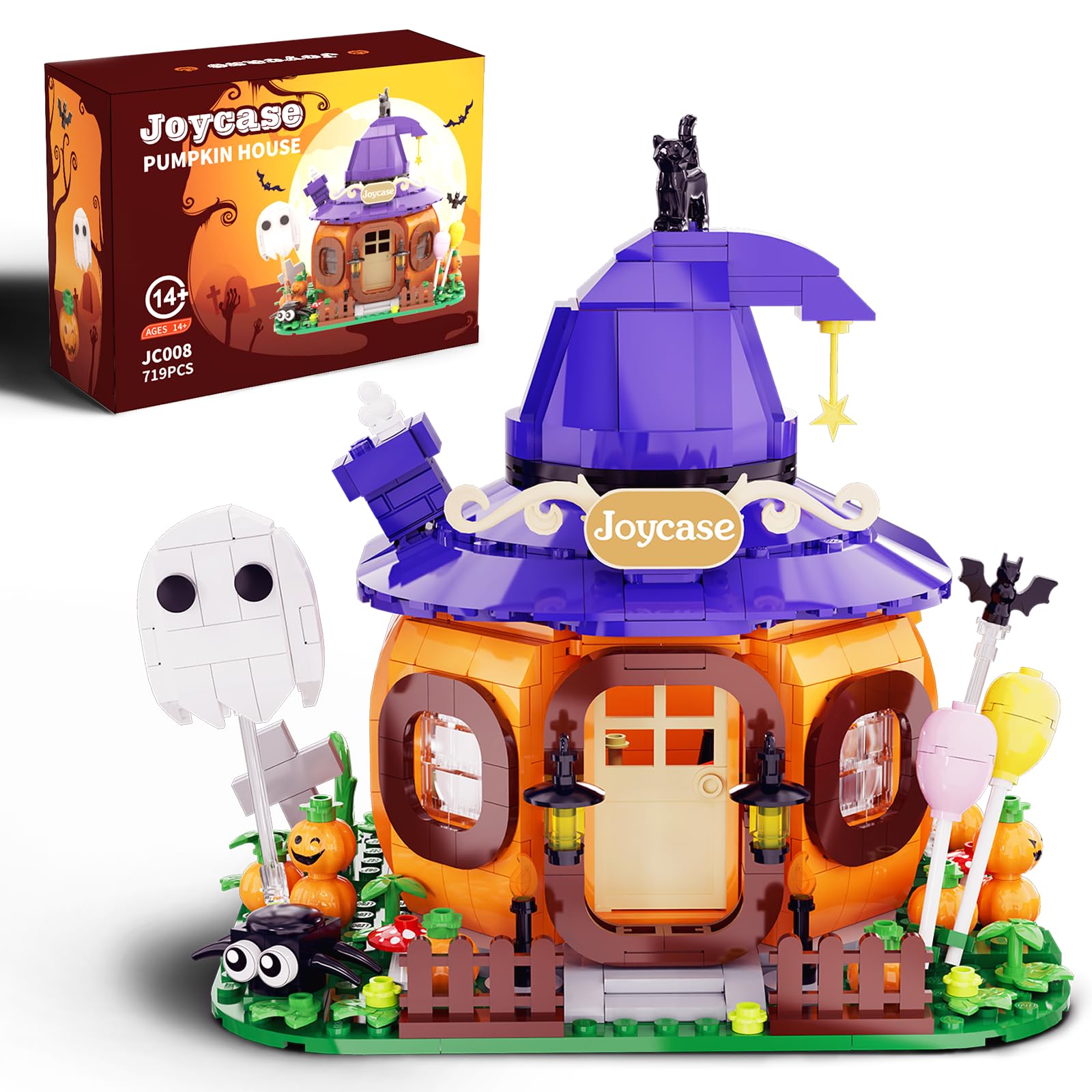Amazon.com: Halloween Pumpkin House Building Kit, Whimsical
