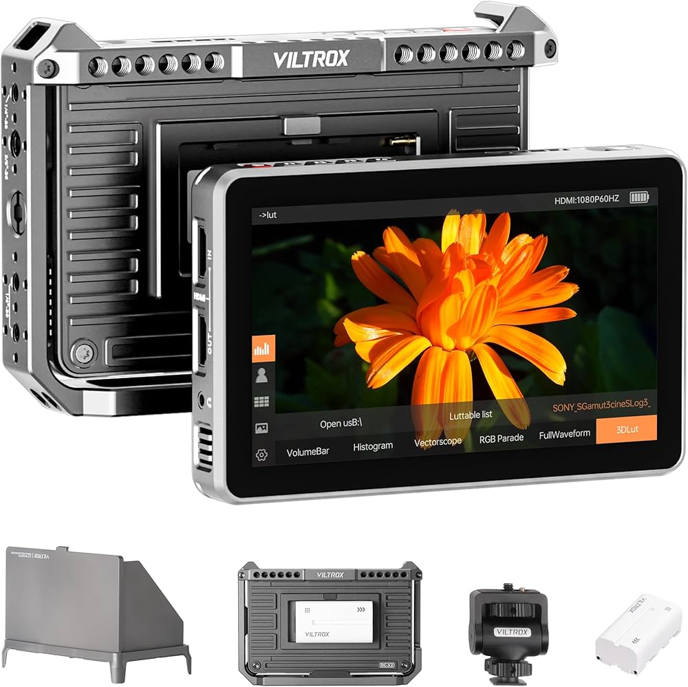 Amazon | VILTROX 2000nits カメラ フィールドモニター＆ リグケージ