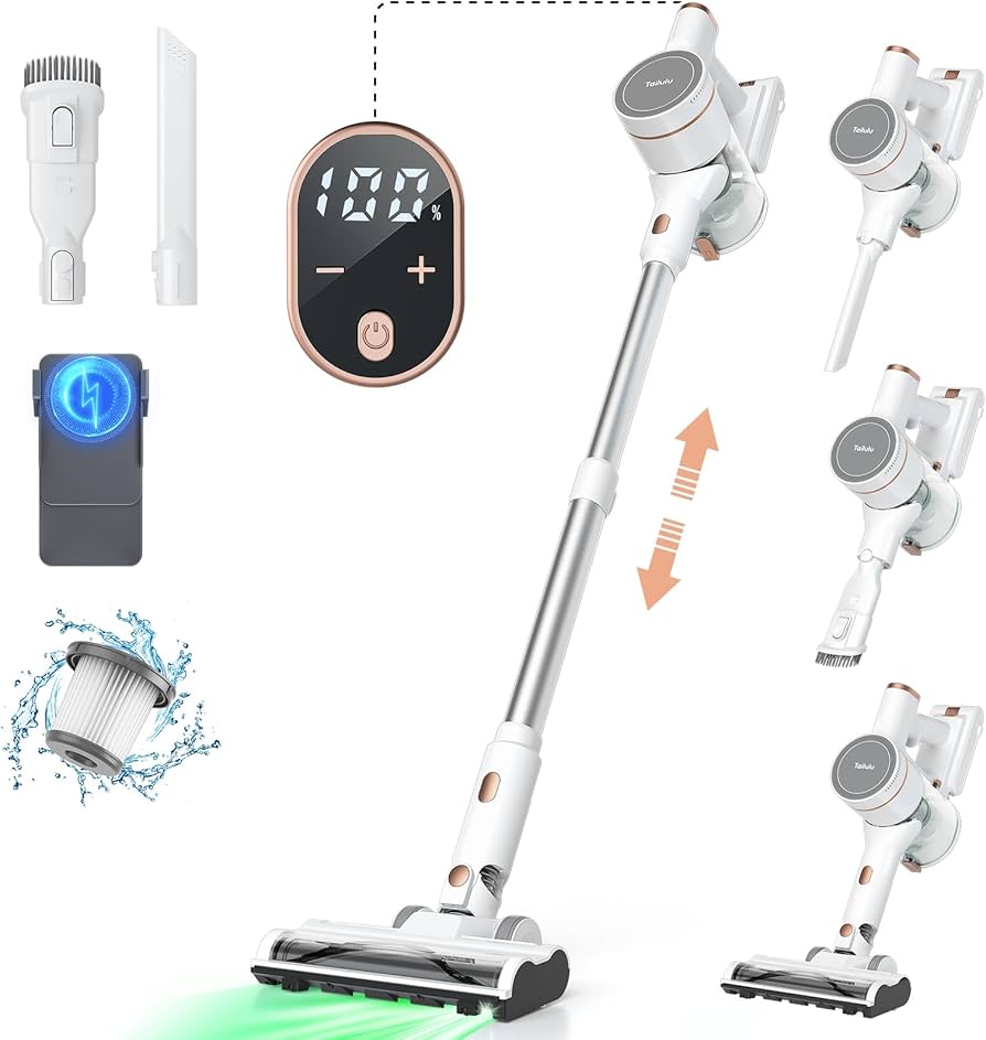 Amazon | 掃除機 コードレス 【新登場 業界初 グリーンLEDライト搭載