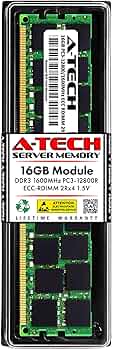 Amazon.co.jp: A-Tech 16GB DDR3 1600MHz PC3-12800R ECC RDIMM 2Rx4