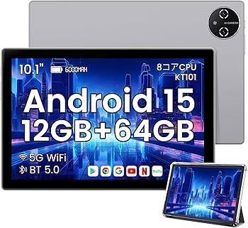 Amazon.co.jp: 【Android 15 タブレット 10インチ Wi-fiモデル】 12GB+