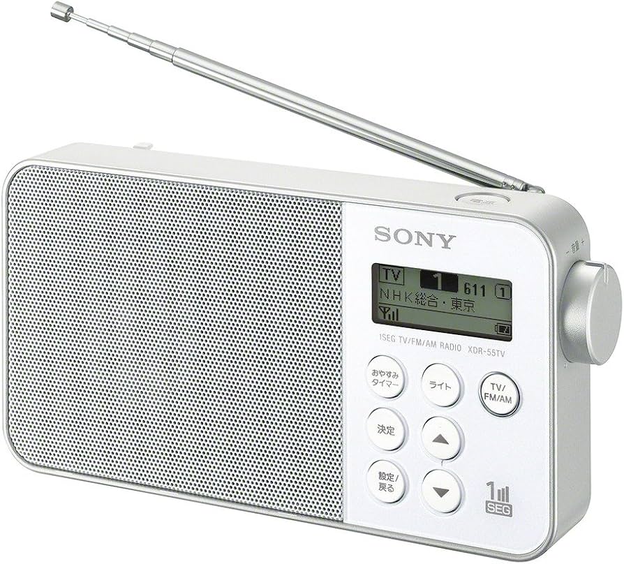 Amazon.co.jp: ソニー XDR-55TV W ホワイト FM/AM/ワンセグTVラジオ
