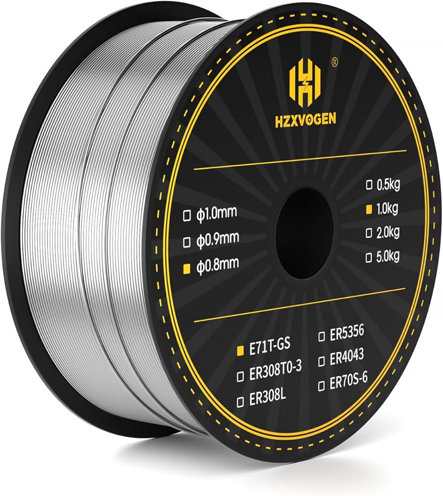 Amazon | H HZXVOGEN ノンガス半自動溶接機 ワイヤー E71T-GS 0.8mm 重