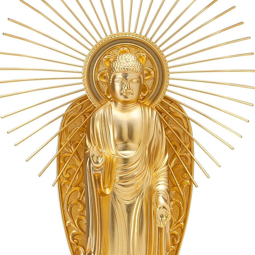 Amazon｜仏壇屋 滝田商店 西阿弥陀如来(浄土真宗本願寺派) 合金製 中