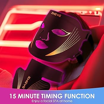 Red-Light-Therapy-for-Face and Neck, 7 Colors LED Facial Light