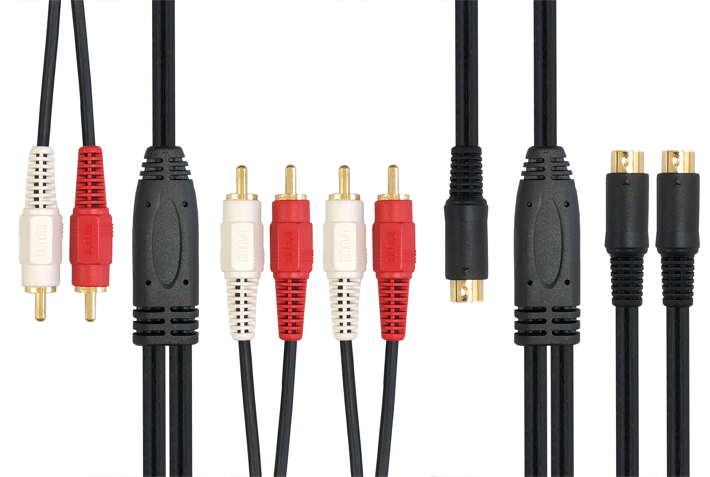 Amazon | フジパーツ S端子分配ケーブル 2m 1S/2ピン-2S/4ピン 高純度