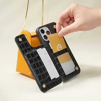 Amazon.co.jp: CUSTYPE iPhone 15 Pro Max ケースリング付きカード入れ