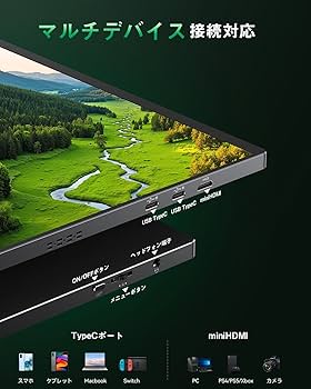 Amazon.co.jp: モバイルモニター 4k 16インチ ポータブルモニター