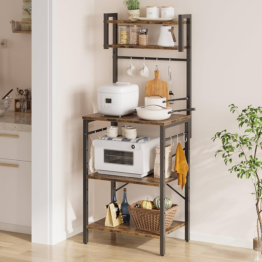 Amazon.co.jp: Bestier レンジラック 幅60レンジ台 電子レンジラック