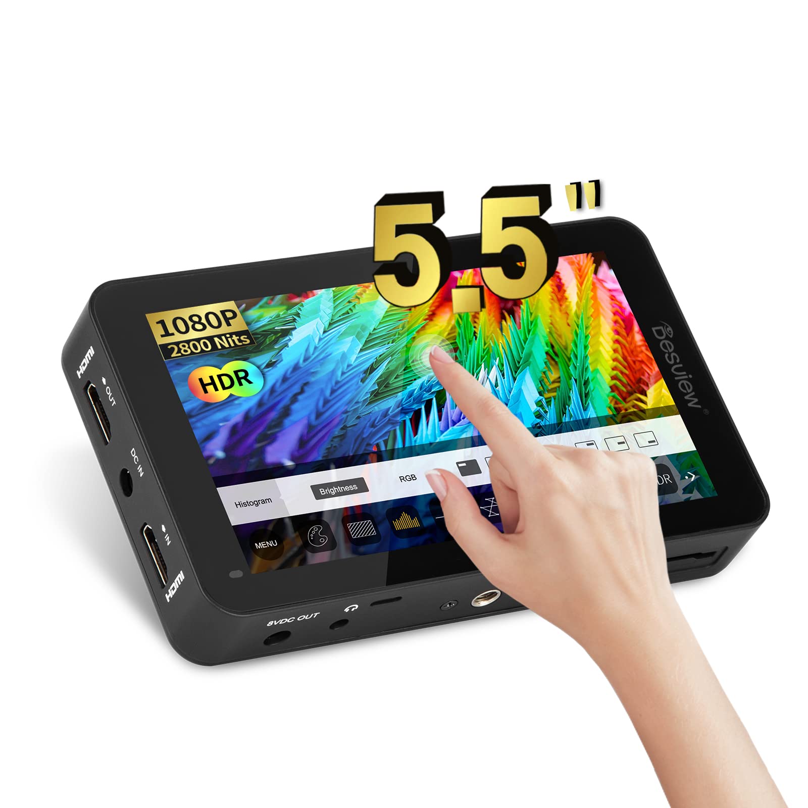 Amazon | Desview R6 カメラモニター 撮影用モニター 2800nit高輝度