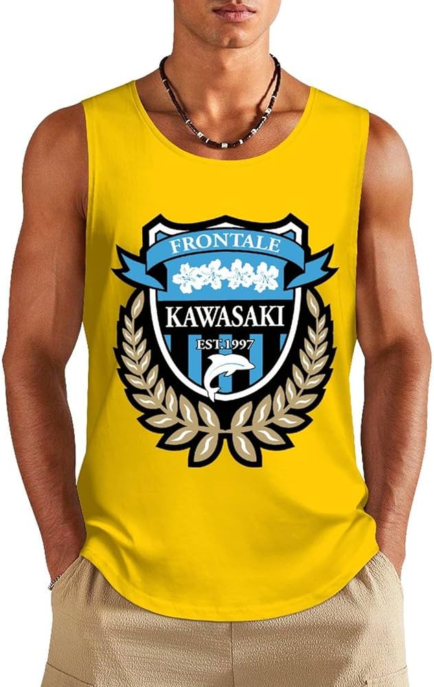 Amazon.co.jp: メンズ タンクトップ 川崎フロンターレ スポーツ 袖なし