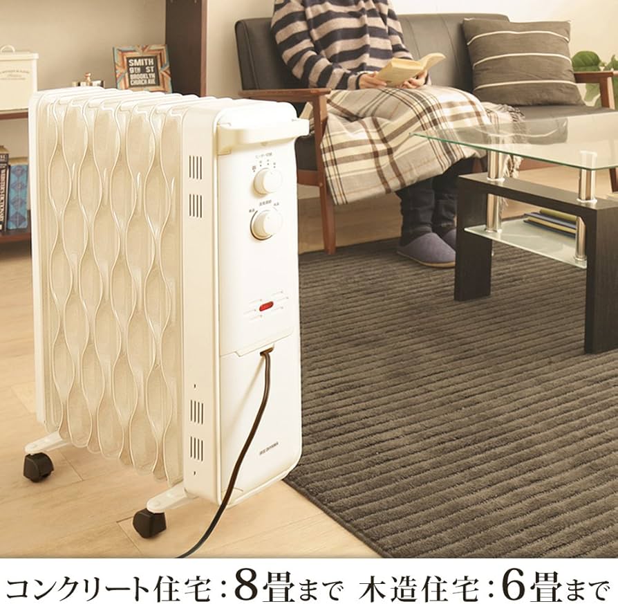 Amazon | アイリスオーヤマ オイルヒーター ウェーブ メカ式 IWH-1210K