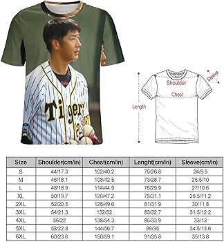 Amazon.co.jp: [HAMOM] 阪神タイガース 横田慎太郎 メンズ Tシャツ 男